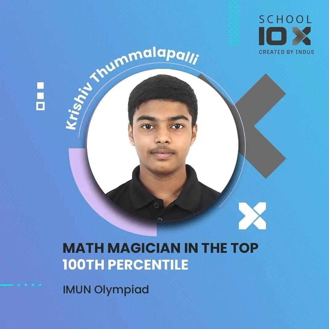 100th Percentiler, IMUN Olympiads 40.0